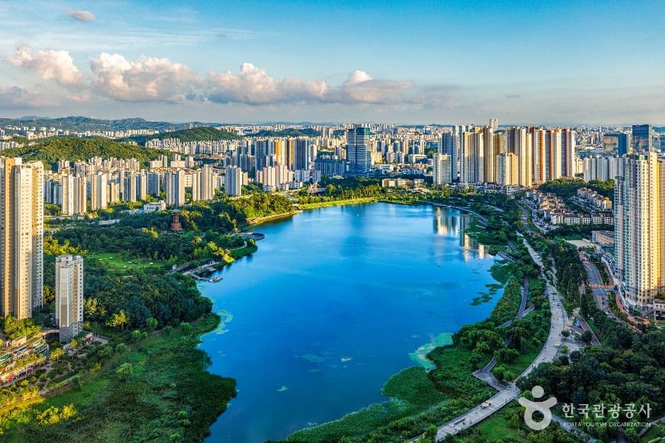 수원 광교호수공원 수변길 사진
