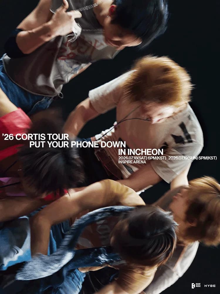 코르티스 투어 PUT YOUR PHONE DOWN in INCHEON 행사 이미지