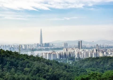 아차산 산행 풍경